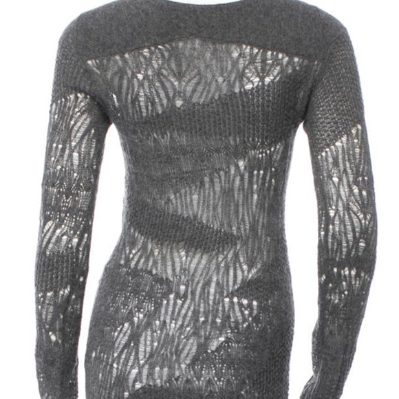 Helmut Lang grey sweater soft alpaca blend small - Picture 3 of 6